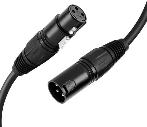 Cable Plug Xlr Canon Jack Xlr Canon 1 Mt Profesional - Escar 0