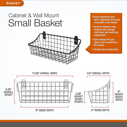 Spectrum Diversified Vintage Wall-Mounted Cabinet Door and Basket 1