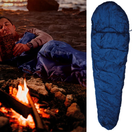 Inspirate Store Blue Lightweight Sleeping Bag Camping Travel 2