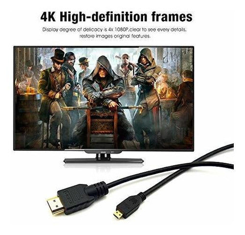 Cbus Cable De Hdmi A Micro Hdmi De 25 Pies Para Sony Fdr-ax 1