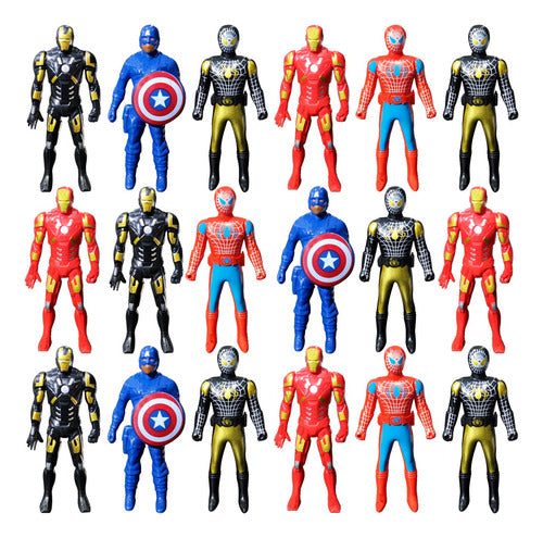 Cotillon Luminoso Mi Souvenir 15 Avengers Figures 10 cm Toy Piñata Souvenir Gift 0