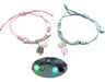 Burdah Luminous Friendship Bracelet Set in Pink and Blue Clover 0