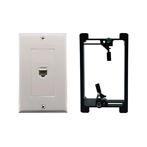 Puerto Cat6 Placa De Pared Y Keystone Yomyrayhu Jack Rj45 Et 0