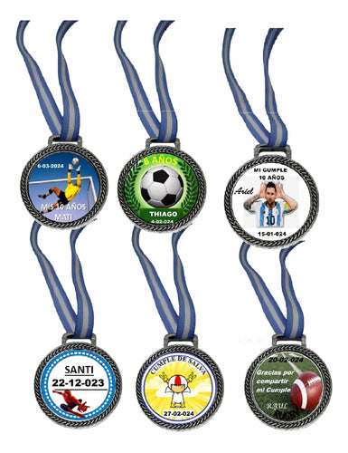 100 Medallas Personalizada 33mm Deportivas Egresados 3