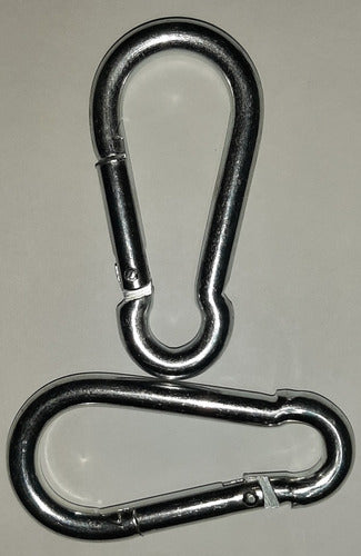 FERRI VENTAS Mosquetón 7 X 70 - Galvanized Steel Carabiner (Pack of 10) 0