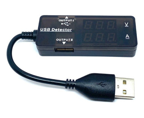 Hub Voltímetro Amperímetro Usb   3v-9v / 0a-3a 0