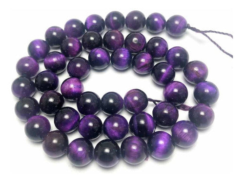 Purple Tiger Eye Beads 8mm 0