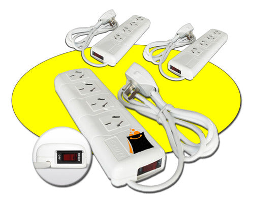 Exultt Electric Power Strip with 4 Outlets and 1.5m Cable 0