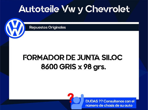 Siloc Junta Alta Temperatura 8600 Gris X 98 Grs 1