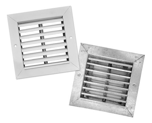 Suref Combo Fixed Ventilation Grille 15x15 Interior + Exterior With Mosquito Net 0