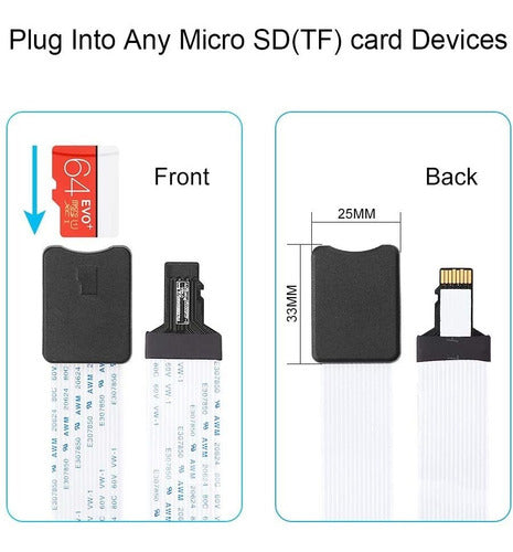 Electop Micro SD Extension Cable to Micro SD Up to 64GB 5.7m X2U 1