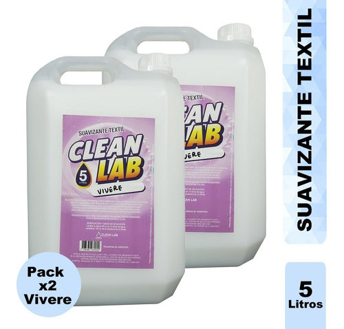 Clean Lab SRL Suavizante Textil Z5 Blanco X 5 Lts X 2 0