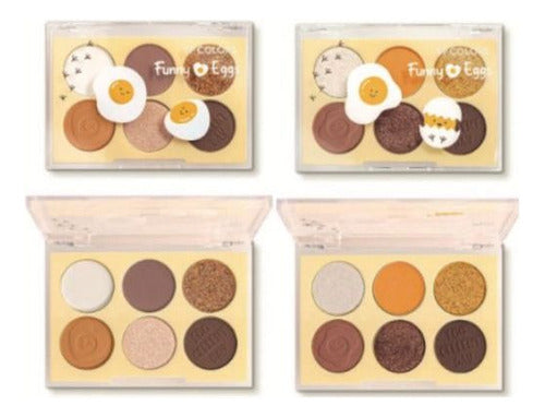 SP Colors Funny Eggs Eyeshadow Palette - 6 High Quality Shades 0