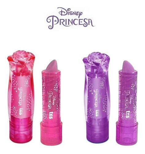 Borracha Batom Retratil Princesas Disney Rosa/roxo - Tris 1