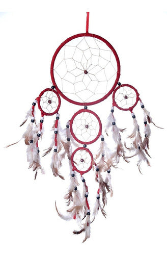 Handcrafted Large Dreamcatcher Feathers Artisanal Wind Chime 3