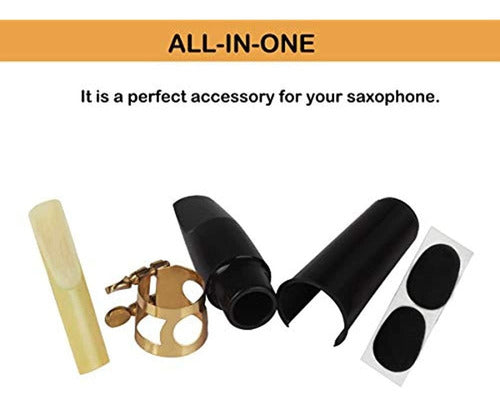 Ubrand Alto Saxophone Mouthpiece Kit, Saxophone Mouthpiece with Ligature 1