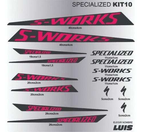 Specialized S-Work Decals Set 9