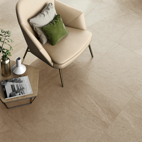 Prissmacer Porcelanato Para Piso Y Pared De 90x90 Rectificado Taupe Mat 1