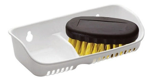 Plastic Soap Holder with Brush 0