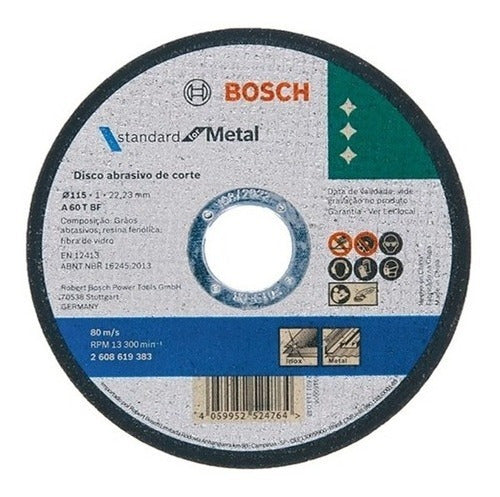 Bosch Pack of 50 Cutting Discs 4-1/2 Metal & Inox 115mm 0