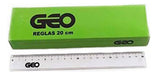 GEO 20cm Transparent Ruler Box of 25 Units 0