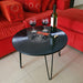 Juan Cuadros Deco Modern Round Coffee Table - Lacquered Vinyl Finish 0