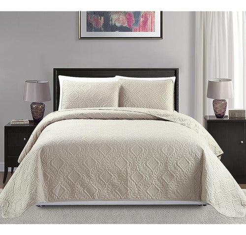 Mk Home Collection 3pc King / California King Over Size Diamond Bed Cover 0