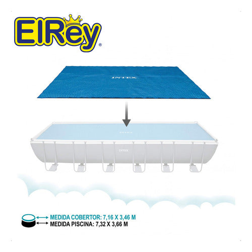 Cobertor Solar Intex Piscina Estructural 732x366 Cm - El Rey 2