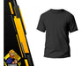 GPI Black Round Neck Cotton Work T-Shirt Short Sleeve Size S 1