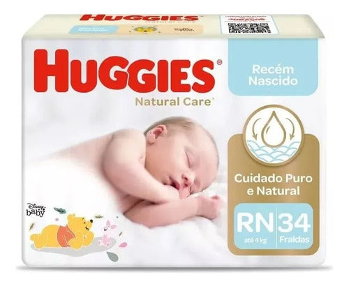 Huggies Natural Care Newborn Diapers - 34 Count 0