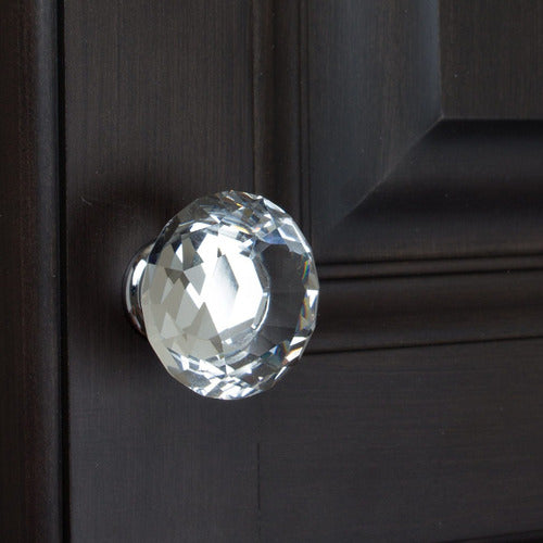 GlideRite Hardware Clear K9 Crystal Diamond Shape Large Cabinet Knobs 10 Pack 3