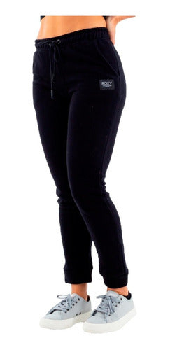 Roxy Lifestyle Women's Sun Night Shine Black Jogger Pants 1