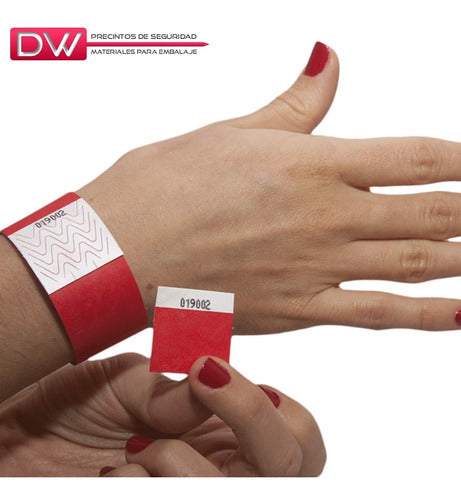 Tyvek Printed Identification Wristbands for VIP Events - Pack of 1000 5