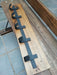 Rustic Wooden and Iron Coat Rack with 5 Hooks 5