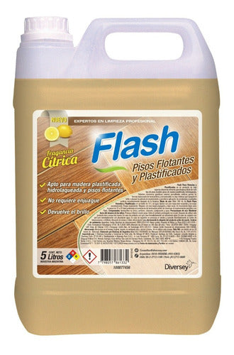 Diversey Flash Pisos Plastificados Y Flotantes X5lts Xu 0