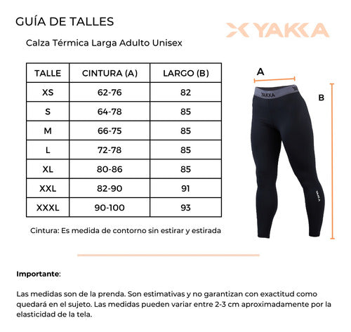 Yakka Thermal Leggings Long Yakka First Skin Ideal for Sports 2