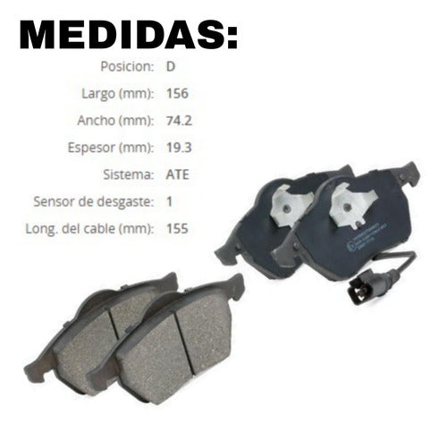 Lpr Front Brake Pads VW Bora 1.8T 2012 1