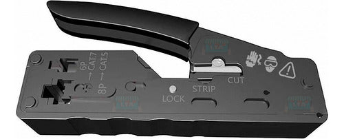 LTA Crimpadora NT7 Para Ficha RJ45 Tipo EZ Cat5e Cat6 Cat7 Cat8 1