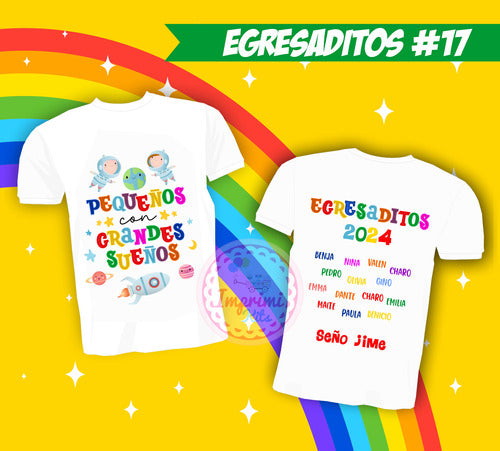 Diseños Plantillas Egresaditos 2024 Egresados Remeras #17 2