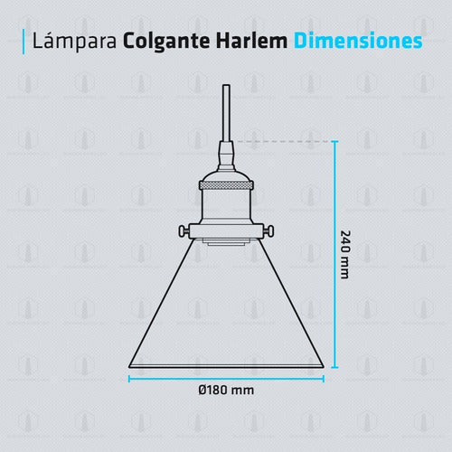 LED Hanging Lamp Harlem E27 Ceiling + Premium Filament 3