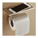 Generic Stainless Steel 2-in-1 Toilet Paper Holder and Cell Phone Stand 1