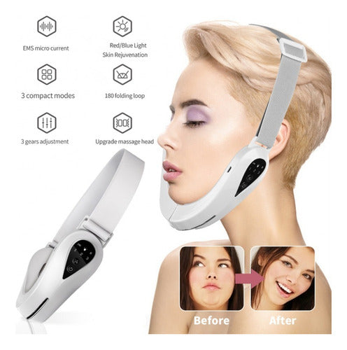 Massageador Facial Led Vibrando O Queixo De Queixo 2