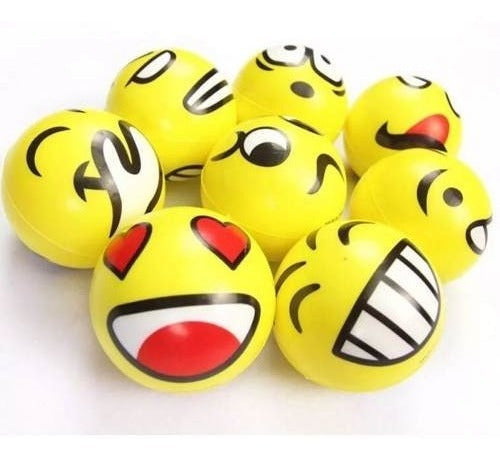 Pelotas Antistress Emoji X12 Emoticón Smile V Crespo 1