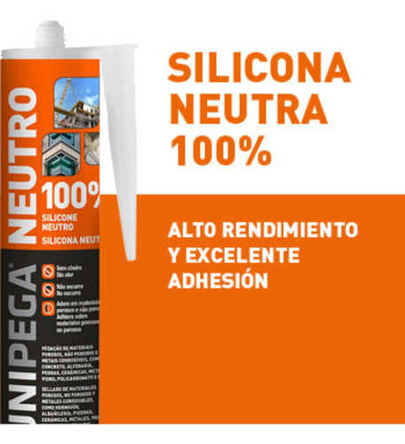 Sellador Silicona Neutra Transparente 280 Ml 1