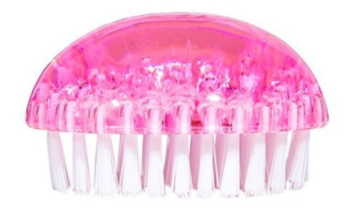 LeFemme Oval Pink Nail Brush Manicure 0
