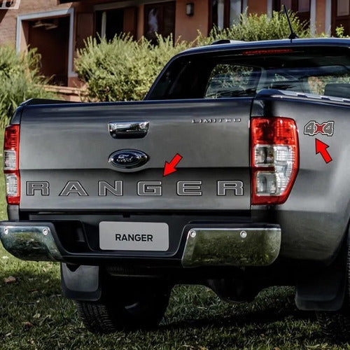 Ford Ranger Stickers 2 4x4 Decals + 1 Ranger Decal 3