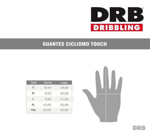 DRB Risk Cycling Training Motorcycle Gloves Gel Touch Adults 3