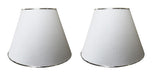 LF Cónica Lampshades Pack of 2 - 12x25x18.5 cm with Chrome Edges 0