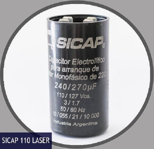 Sicap Capacitor De Arranque 210-240µF 1