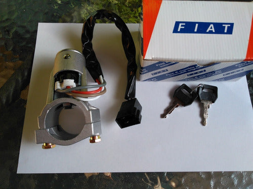Original Imported Fiat 128 Start-Up Ignition Key with Support 4